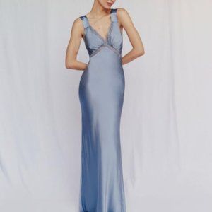 NWT Reformation Chania Silk Dress - Viola